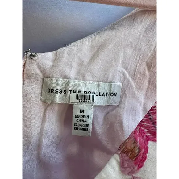 Dress The Population Floral Pearl Maxi Dress (With Loose Threads/Fraying) - Picture 7 of 9